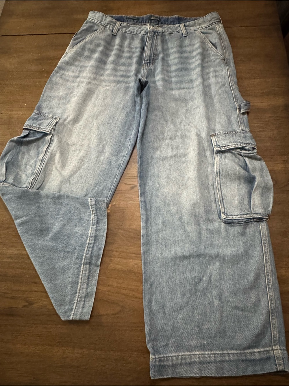 wild fable Light Blue Men's Cargo Jeans